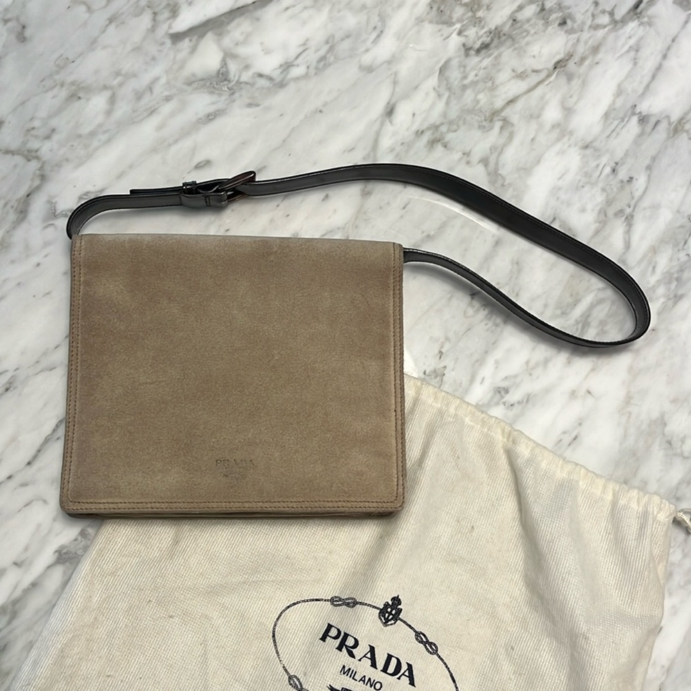 PRADA | Suede Shoulder Bag